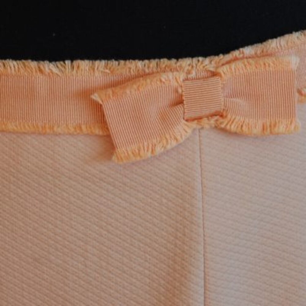 Moschino Peach A-Line Skirt with Bow Waist Detail - Picture 3 of 4